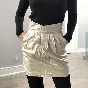 Vintage Barila metallic skirt